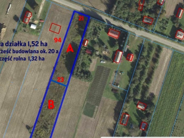 Działka budowlano-rolna Dąbrowa