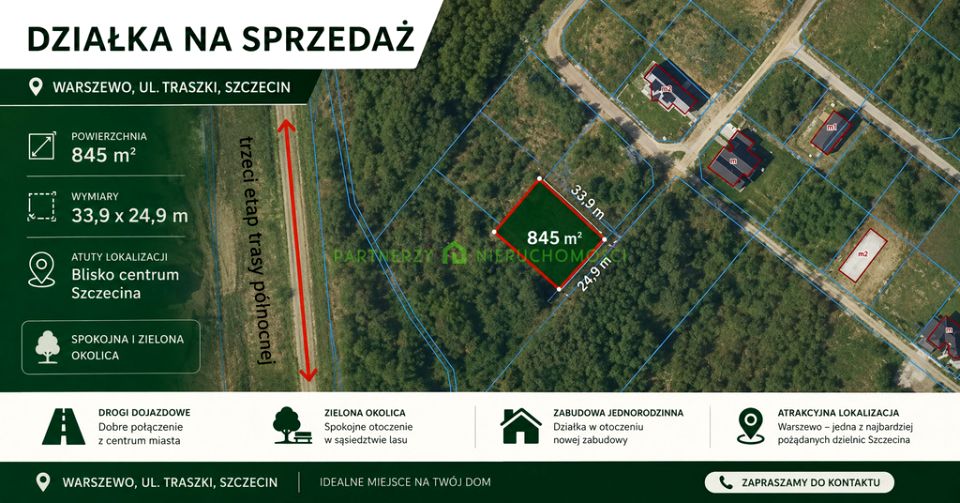 Działka Szczecin