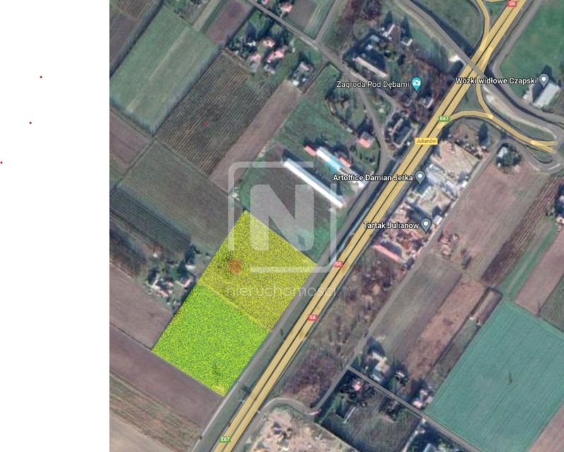 Działka przemysłowa Julianów