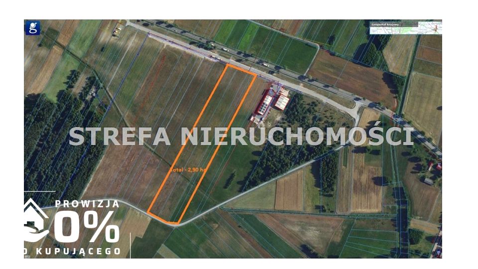 Działka inwestycyjna Wójcin B