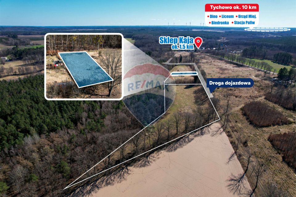 Działka rolna Słonino