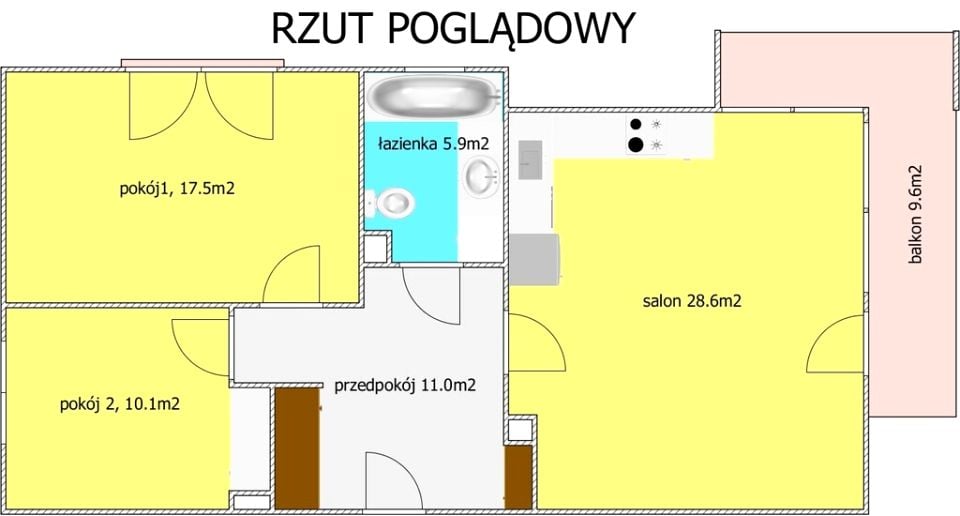 Mieszkanie, ul. Partynicka - Widok 3