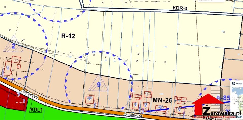 Pusta działka Rozmierka