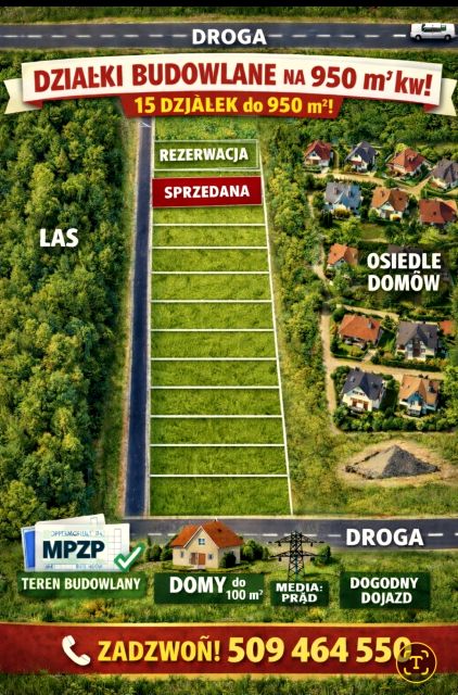 Działka budowlana Okuninka sprzedam