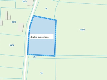 Działka siedliskowa Dziubiele