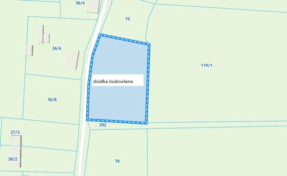 Działka siedliskowa Dziubiele