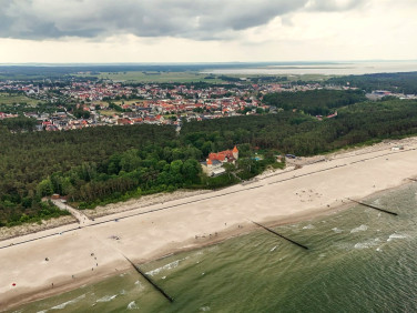 Ogrodzona działka Łeba