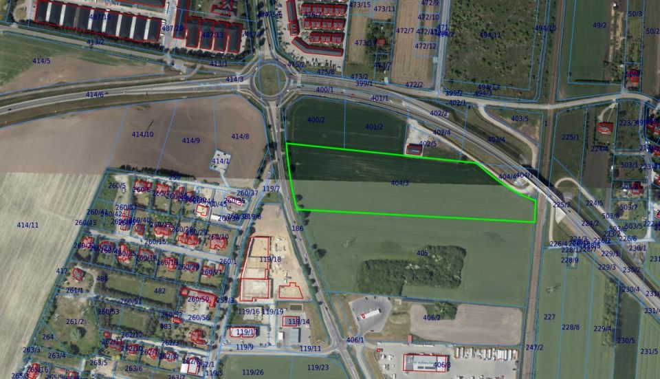 Działka przemysłowa Żerniki Wrocławskie