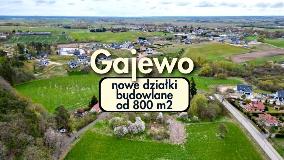 Działka budowlana Gajewo