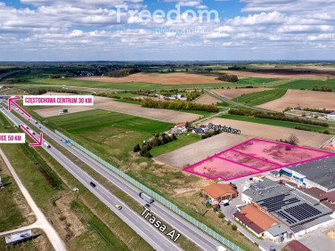 Działka usługowa Woźniki