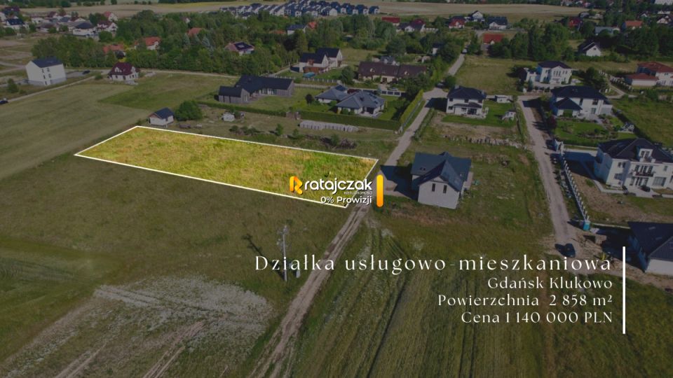 Działka usługowa Gdańsk