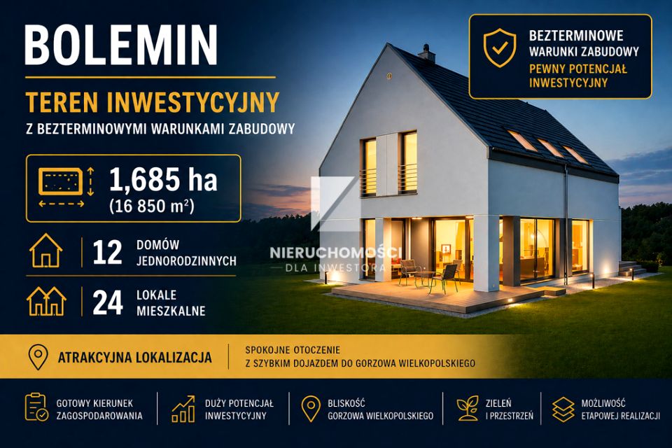 Działka budowlana Bolemin sprzedam