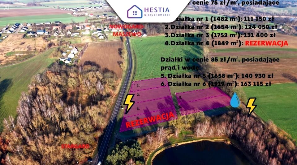 Działka budowlana Grabowo sprzedam