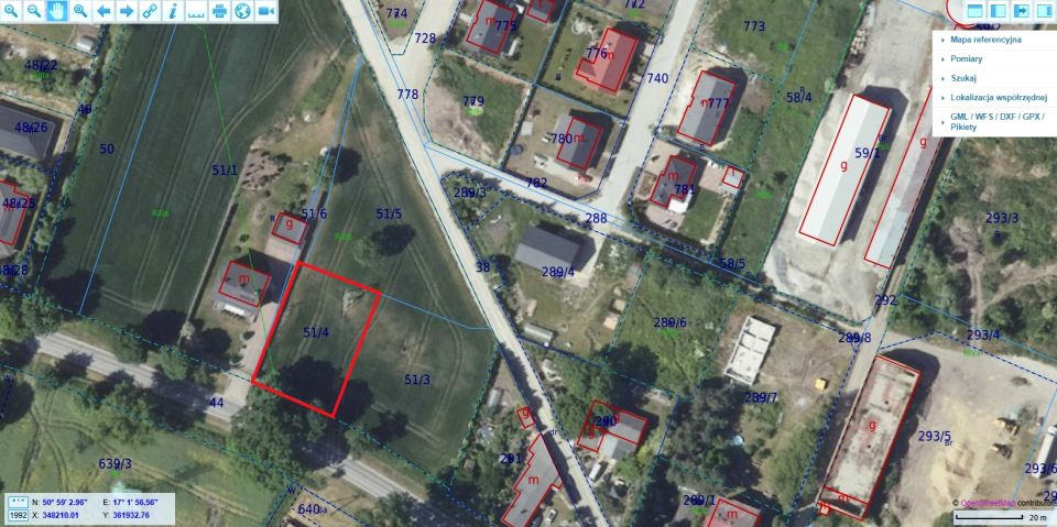 Działka budowlana Żórawina