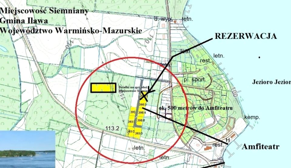 Działka budowlana Siemiany