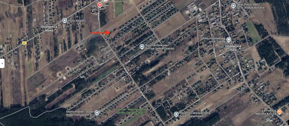 Działka budowlana Olszewnica Stara