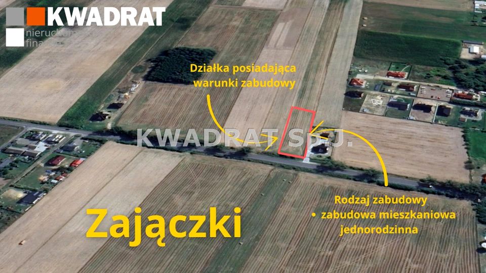 Działka budowlana Zajączki