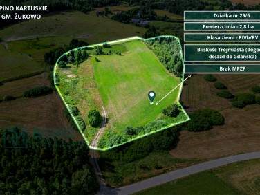 Działka inwestycyjna Łapino Kartuskie