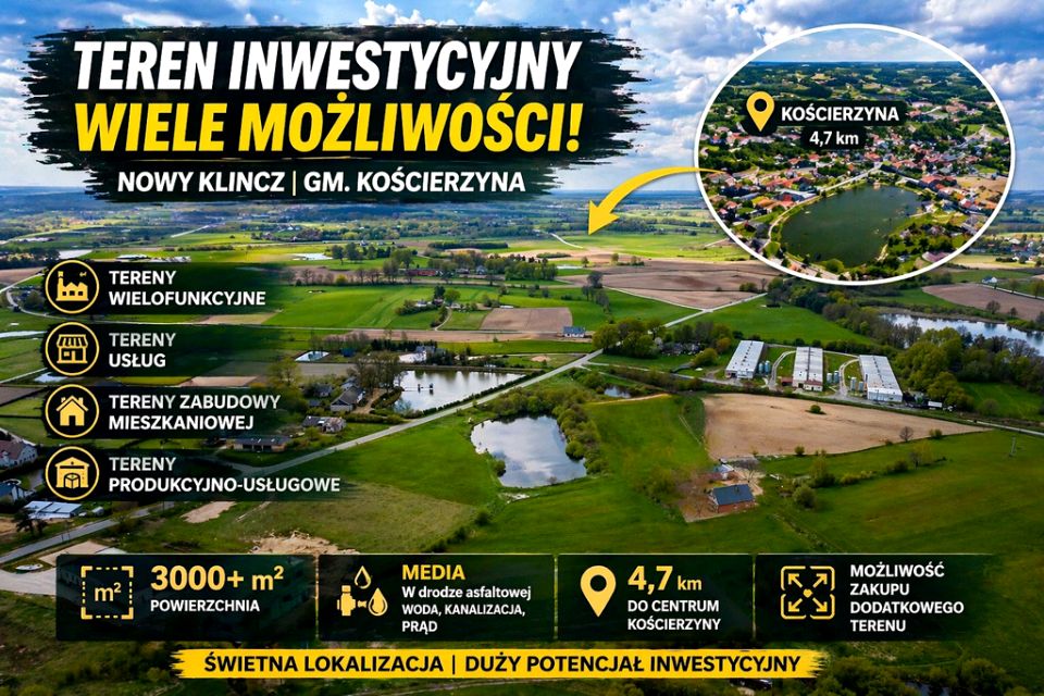 Działka budowlana Nowy Klincz