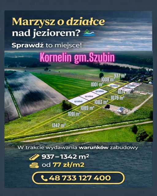 Działka budowlana Kornelin