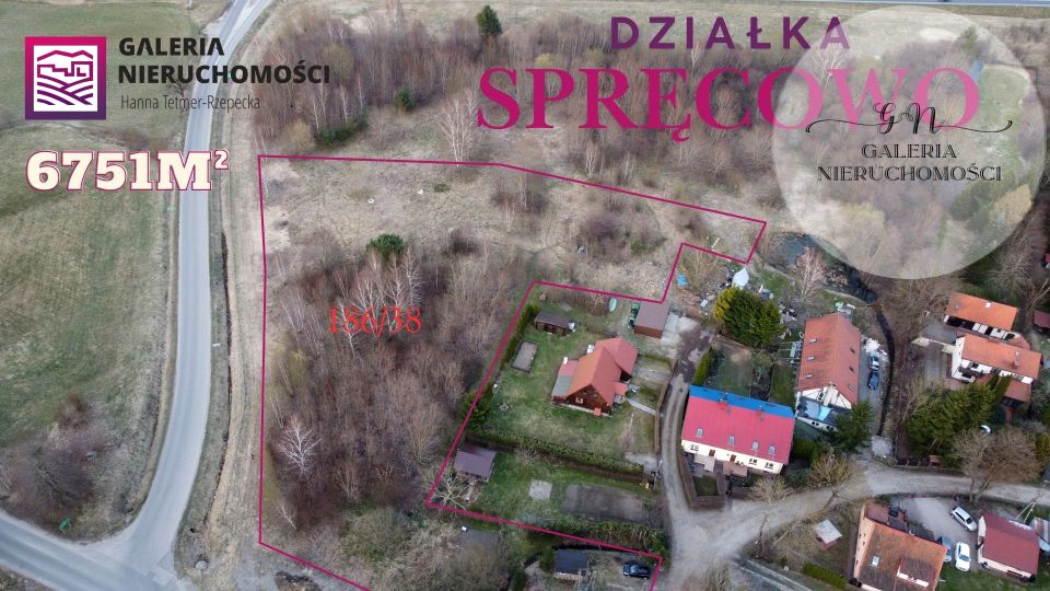 Działka inwestycyjna Spręcowo