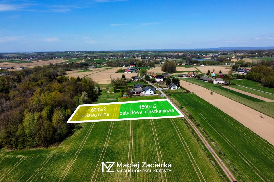 Działka budowlano-rolna Osiek