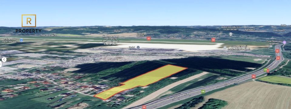 Działka usługowa Kraków