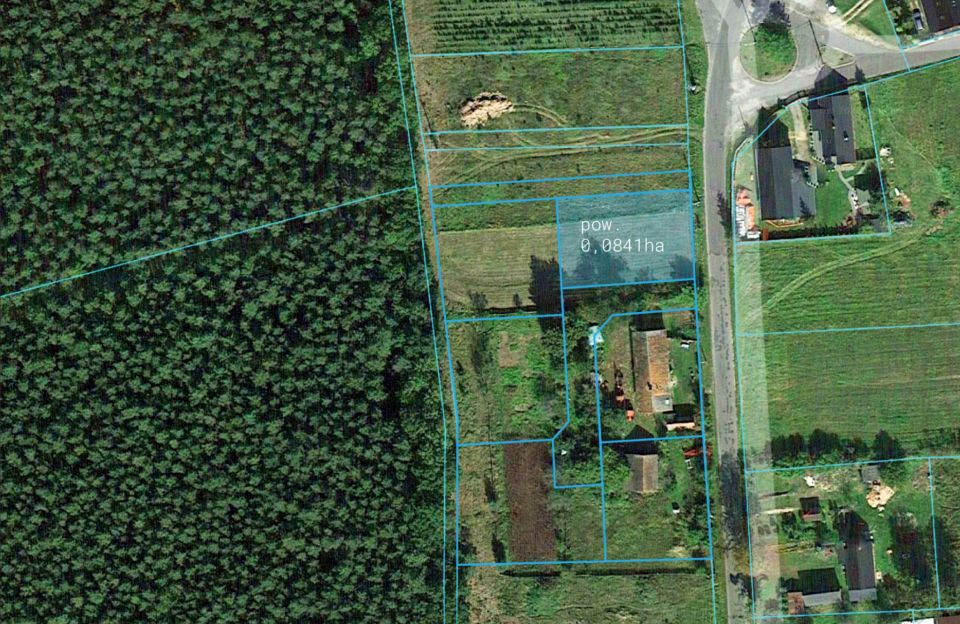 Działka budowlana Borucice