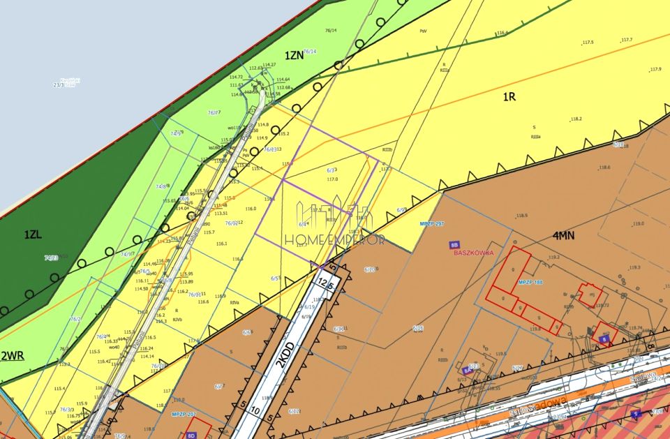 Działka rolna Baszkówka