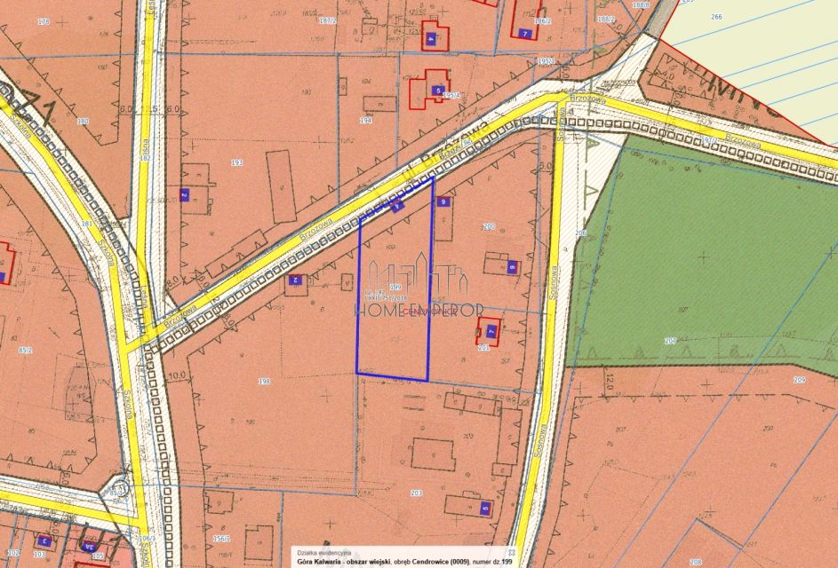 Działka usługowa Cendrowice