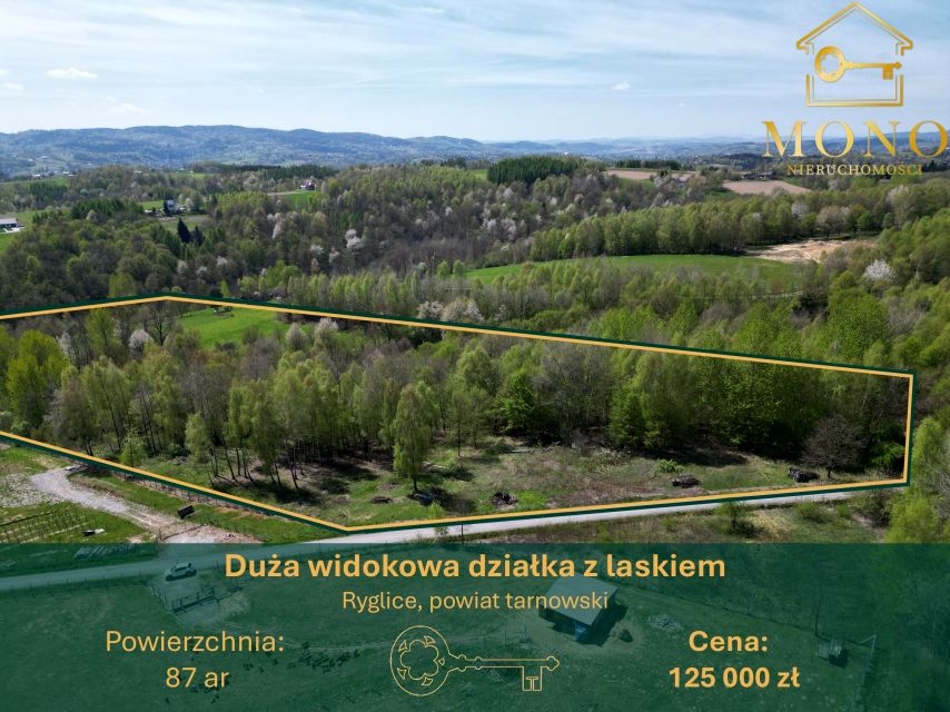 Działka budowlano-rolna Ryglice