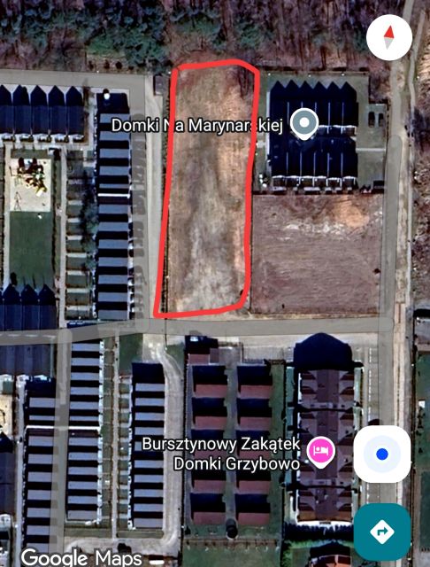 Działka inwestycyjna Grzybowo