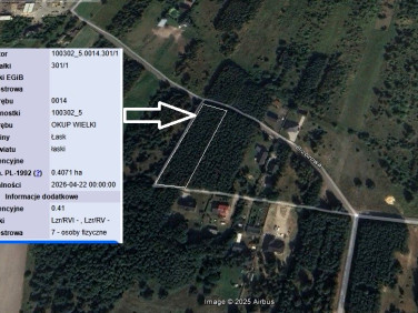 Pusta działka Okup Wielki