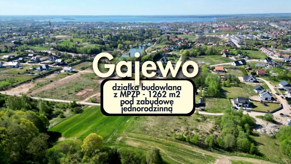 Działka budowlana Gajewo