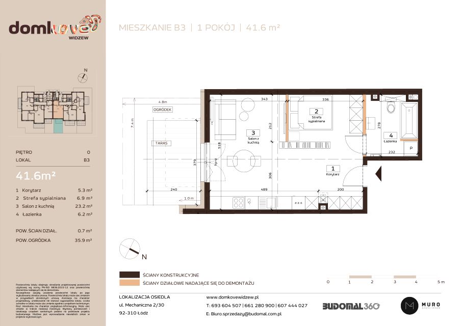 Mieszkanie Widzew-Wschód, ul. Mechaniczna 2/30