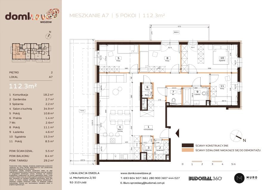 Mieszkanie Widzew-Wschód, ul. Mechaniczna 2/30