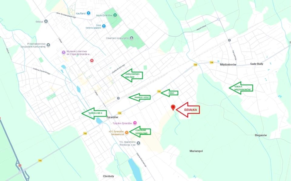 Działka budowlana Żyrardów