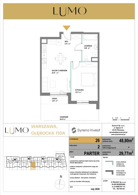Mieszkanie Grodzisk, ul. Głębocka 110A