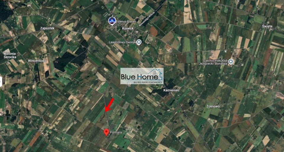Pusta działka Pomiany