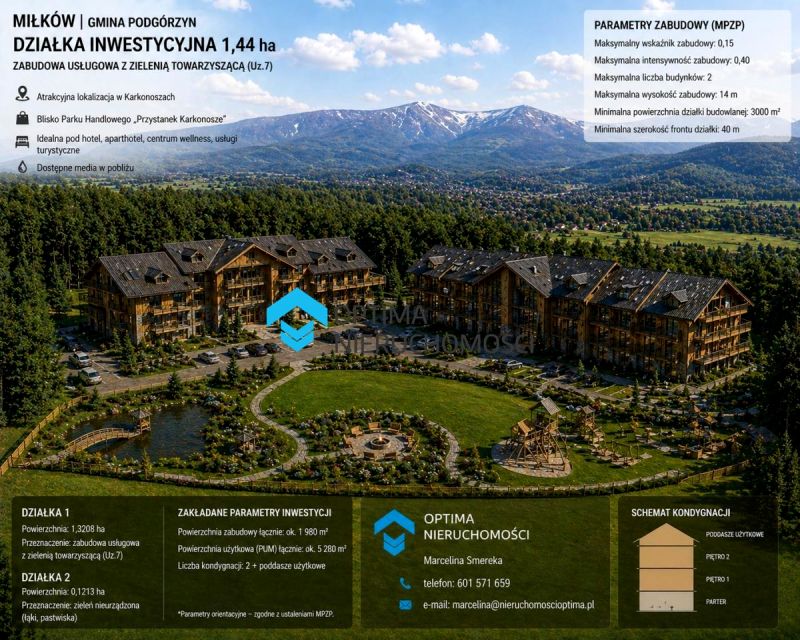 Działka budowlana Miłków