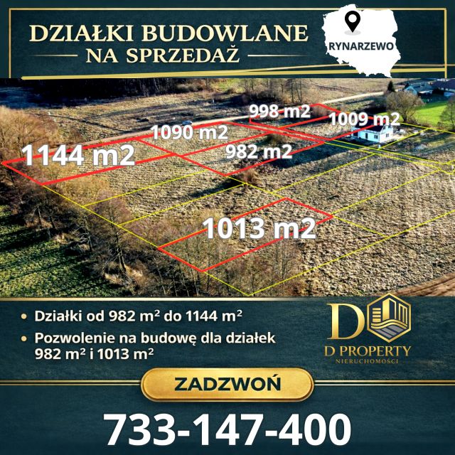 Działka budowlana Rynarzewo