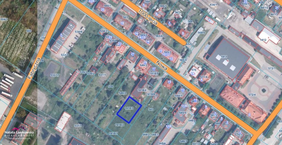 Działka budowlana Nowe