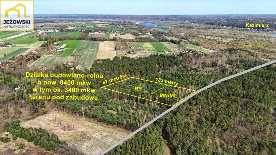 Działka budowlano-rolna Oblasy