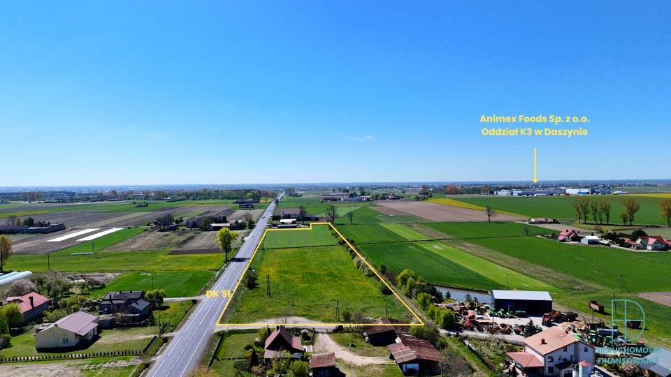 Działka inwestycyjna Krężelewice
