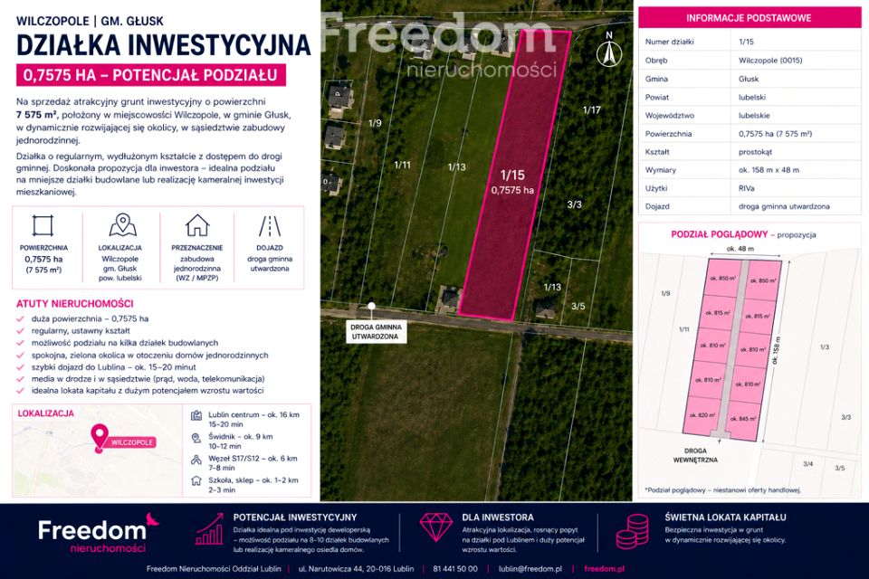 Działka siedliskowa WILCZOPOLE