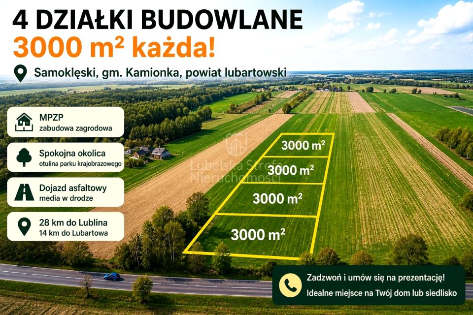 Działka budowlana Samoklęski-Kolonia Druga
