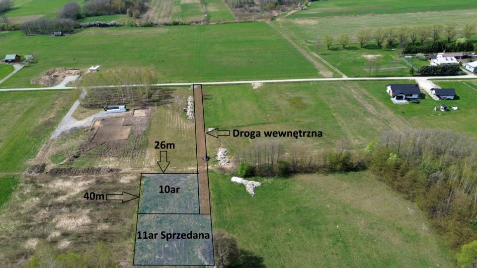 Działka budowlana Ocieka