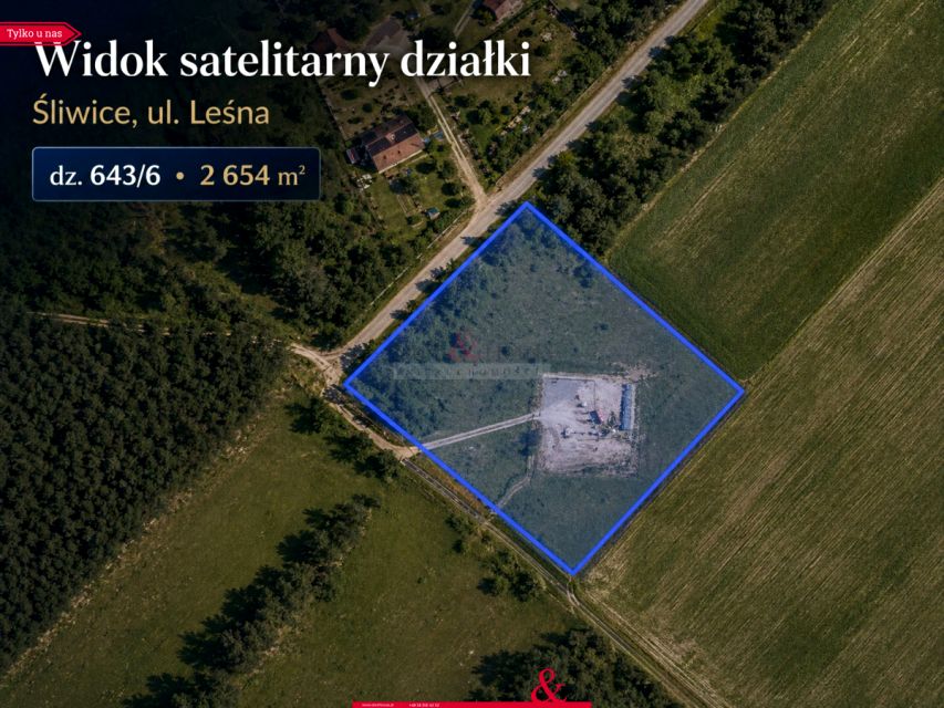 Działka usługowa Śliwice wynajmę