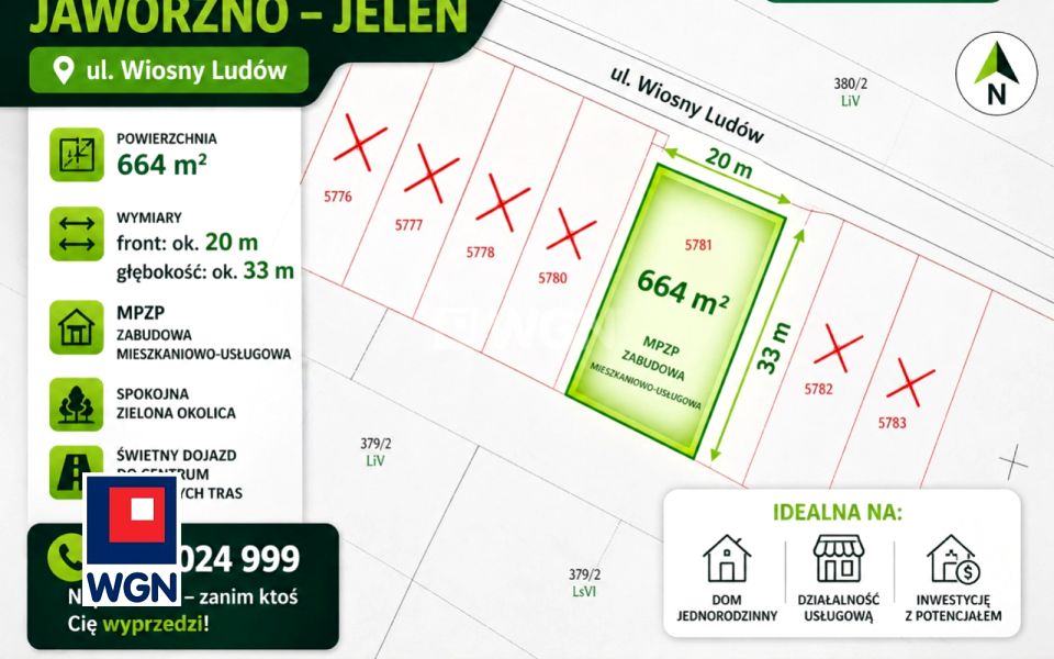 Działka budowlana Jaworzno
