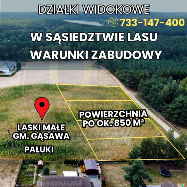 Działka budowlana Laski Małe